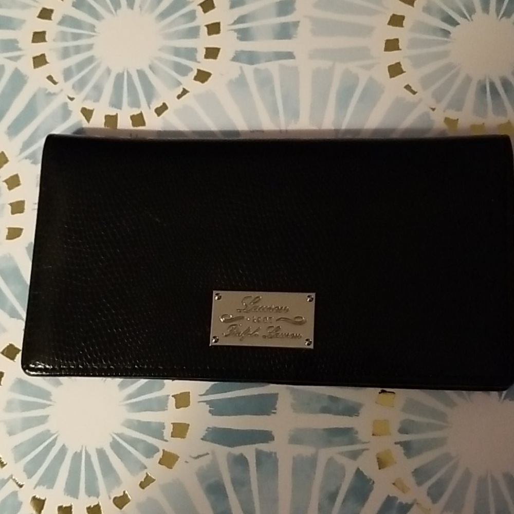Brand new all leather slim wallet by Ralph Lauren